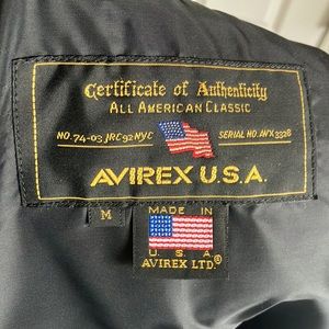 Vintage 1990s Avirex aviation dark brown lambskin leather jacket size M